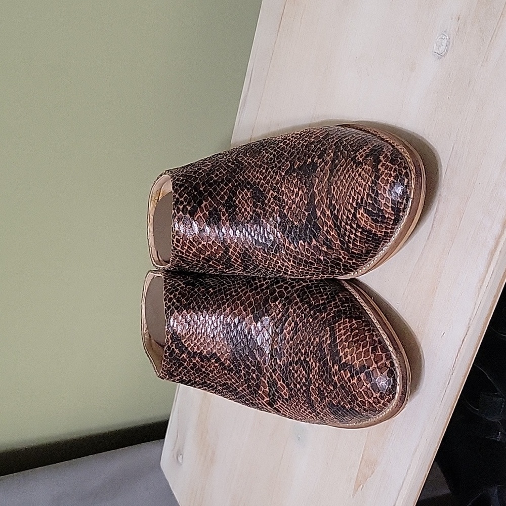 Corkys Boutique Faux Snake Embossed Skin Mules